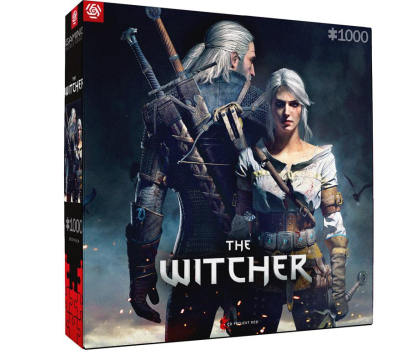Gadżet dla gracza Merch The Witcher (Wiedźmin): Geralt & Ciri Puzzles 1000